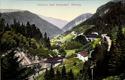 Ak Hinterzarten Bad. Schwarzwald, Höllental, Höllsteig