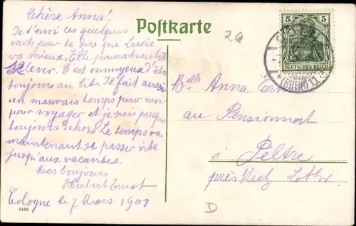 Ak Köln am Rhein, Partie am Bollwerk