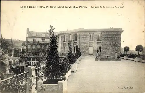 Ak Paris XVIII. Montmartre, Boulevard de Clichy, Lycée Jules Ferry
