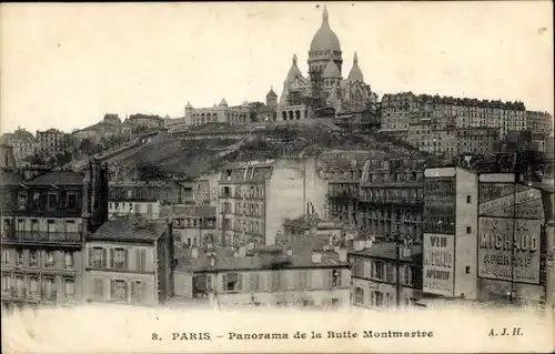 Ak Paris XVIII. Montmartre, Panorama