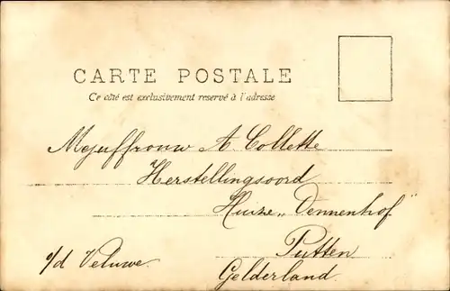 Ak Portrait eines Mädchens in weißem Kleid