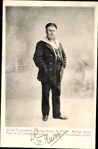 Ak Schauspieler, Portrait in Uniform, Mottige Janus