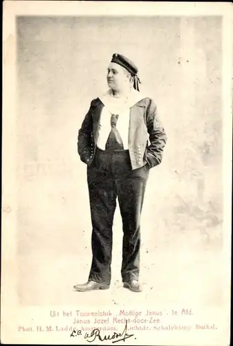 Ak Schauspieler, Portrait in Uniform, Mottige Janus