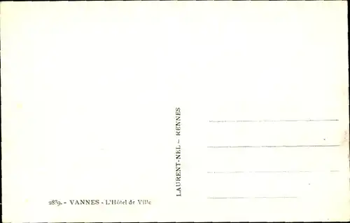 Ak Vannes Morbihan, L'Hotel de Ville