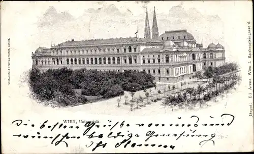 Ak Wien 1 Innere Stadt, Universität