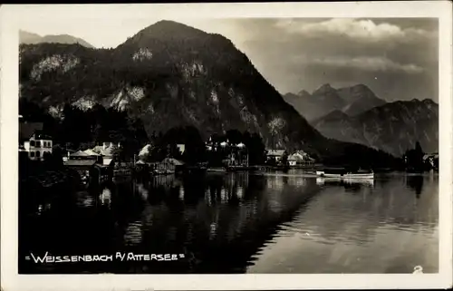 Foto Ak Weißenbach am Attersee in Oberösterreich, Panorama