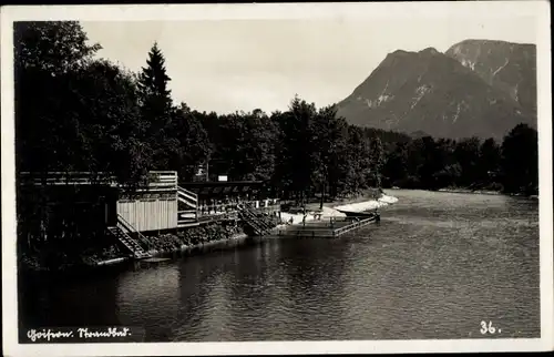 Foto Ak Bad Goisern am Hallstättersee Oberösterreich, Strandbad