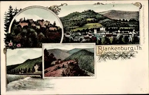 Ak Bad Blankenburg in Thüringen, Panorama