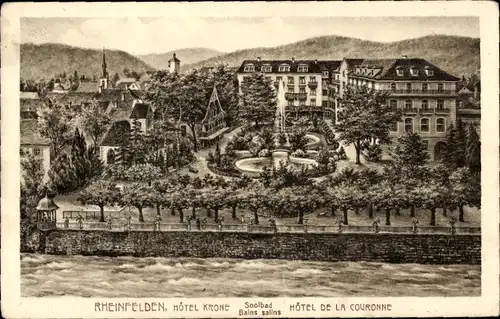 Ak Rheinfelden in Baden, Hotel Krone