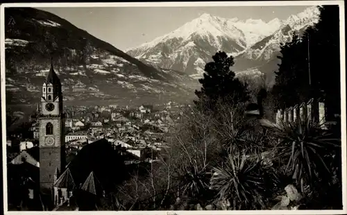 Ak Meran Merano Südtirol, Teilansicht