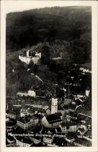 Ak Wolfsberg in Kärnten, Luftbild vom Ort