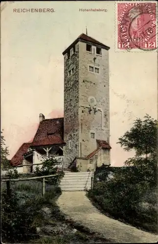 Ak Liberec Reichenberg Stadt, Hohenhabsburg
