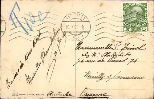 Ak Karlovy Vary Karlsbad Stadt, Partie an der Tepl, Höhen-Terrasse Sanssouci