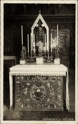 Ak Praha Prag Tschechien, Nahrobek sv. Vaclava