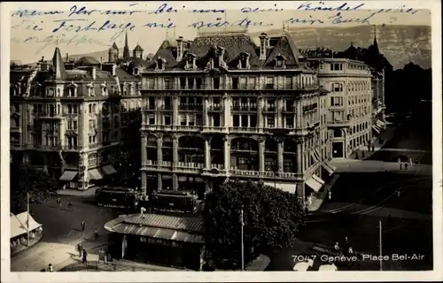 Ak Genève Genf Schweiz, Bel Air Platz
