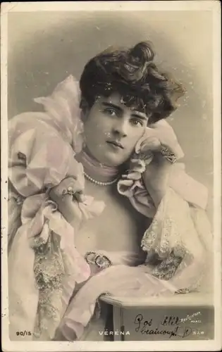 Ak Schauspielerin Verena, Portrait