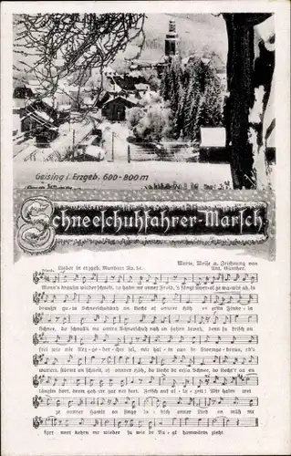 Lied Ak Schneeschuhfahrermarsch, Anton Günther, Geising