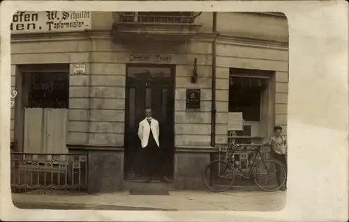 Foto Ak Hamburg Eimsbüttel Eidelstedt, Kieler Straße Ecke Wendrichstraße, Friseur Christian Tewes