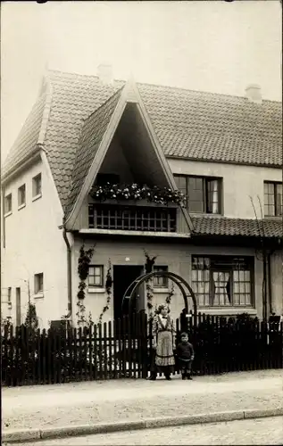 Foto Ak Hamburg Wandsbek, Wohnhaus Georg Ifelstöger, Bernerstraße 14, Mai 1912