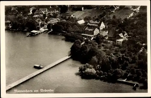 Ak Nonnenhorn am Bodensee, Gasthof und Pension Engel, Luftbild