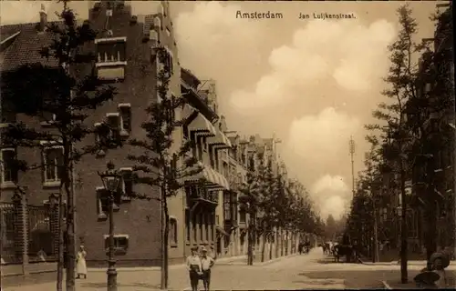 Ak Amsterdam Nordholland Niederlande, Jan Luijkenstraat