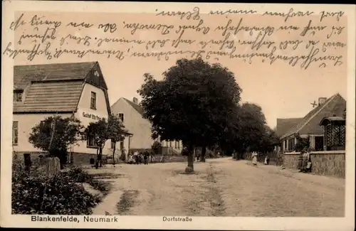Ak Blankenfelde Neumark Ostbrandenburg, Dorfstraße