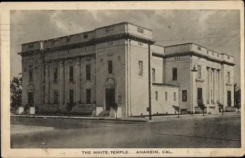 Ak Anaheim Kalifornien USA, White Temple