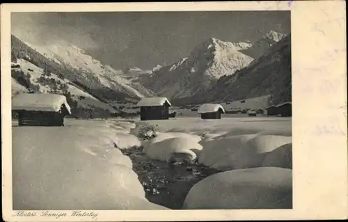 Ak Klosters Platz Kt. Graubünden Schweiz, Winterlandschaft
