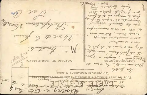 Künstler Ak Sager, Xavier, Couce belle mere, Schwiegermutter mit Stricknadeln