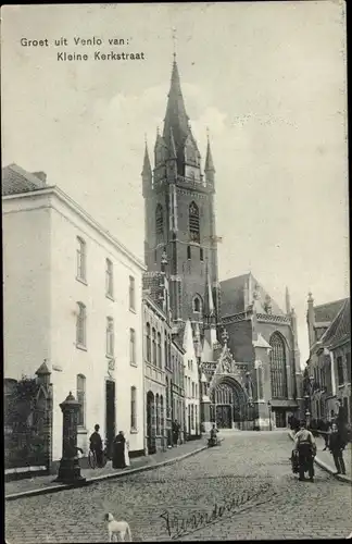 Ak Venlo Limburg Niederlande, Kleine Kerkstraat