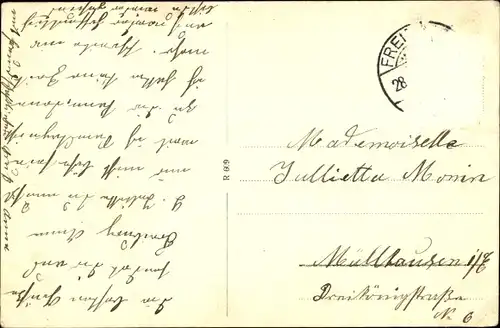 Ak Freiburg im Breisgau, Englische Kirche, Pfarrhaus