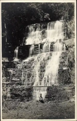 Ak Kiubo Demokratische Republik Kongo Zaire, Kinder, Wasserfall