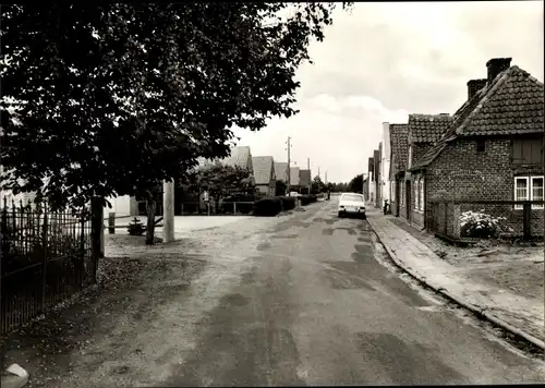 Ak Oldenswort in Nordfriesland, Straßenpartie, Häuser