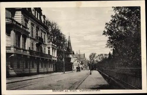 Ak Mehlem Bad Godesberg Bonn am Rhein, Koblenzer Straße