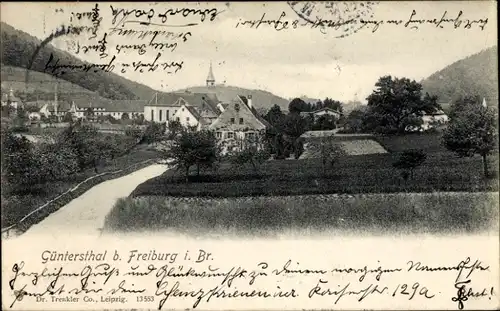 Ak Günterstal Freiburg im Breisgau, Gesamtansicht