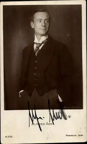 Ak Schauspieler Alfred Abel, Portrait, PH K 292