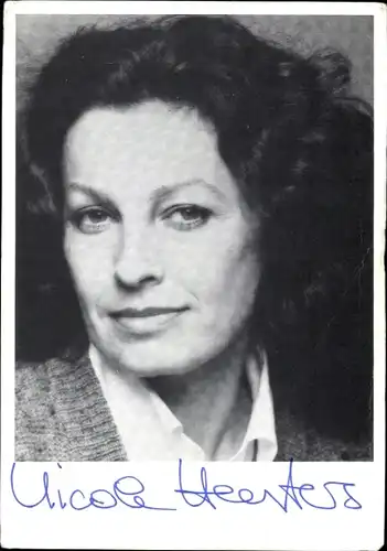Ak Schauspielerin Nicole Heesters, Portrait, Autogramm
