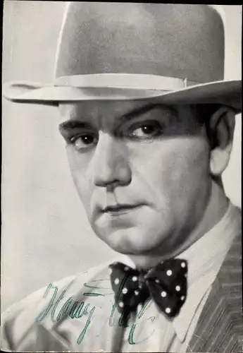Ak Schauspieler Harry Piel, Portrait, Autogramm