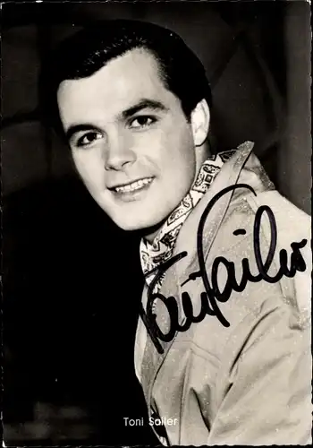 Ak Schauspieler Toni Sailer, Portrait, Autogramm