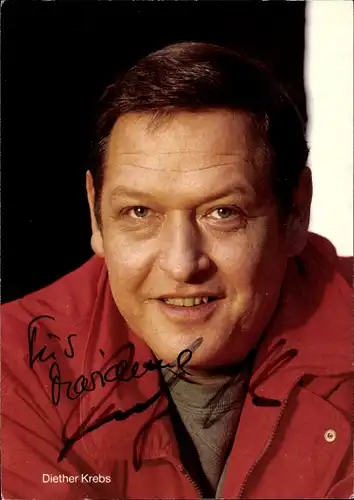 Ak Schauspieler Diether Krebs, Portrait, Autogramm