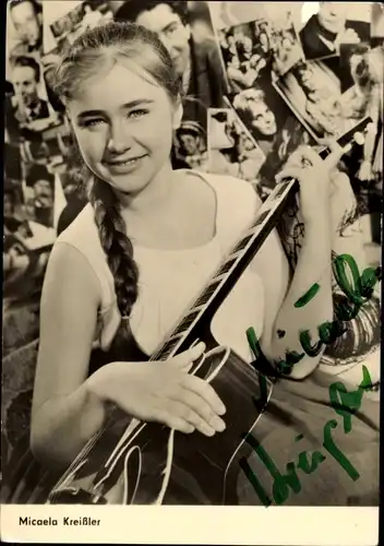Ak Schauspielerin Micaela Kreißler, Portrait, Autogramm