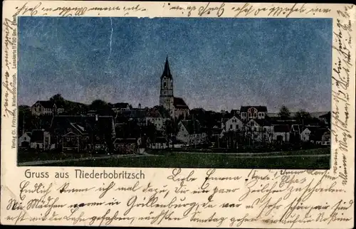 Luna Ak Niederbobritzsch Bobritzsch im Erzgebirge, Teilansicht