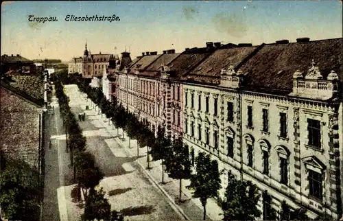 Ak Opava Troppau Region Mährisch Schlesien, Elisabethstraße