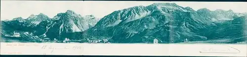 Klapp Ak Arosa Kanton Graubünden Schweiz, Gesamtansicht, Berglandschaft