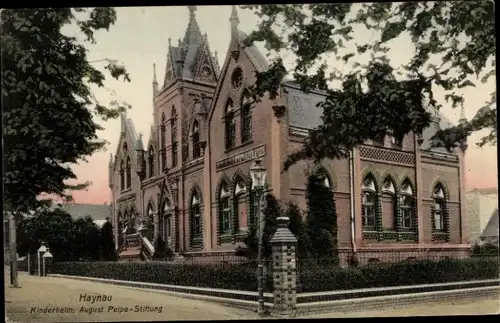 Ak Chojnów Haynau Schlesien, Kinderheim, August-Peipe-Stiftung