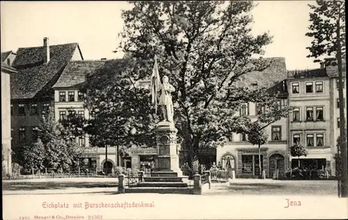 Ak Jena in Thüringen, Eichplatz, Burschenschaftsdenkmal