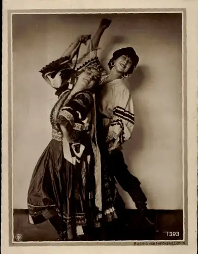 Ak Tänzerin Greta Margot, Tanzpaar, Tanz