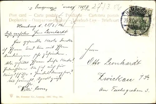 Ak Passagierdampfer Amerika, HAPAG