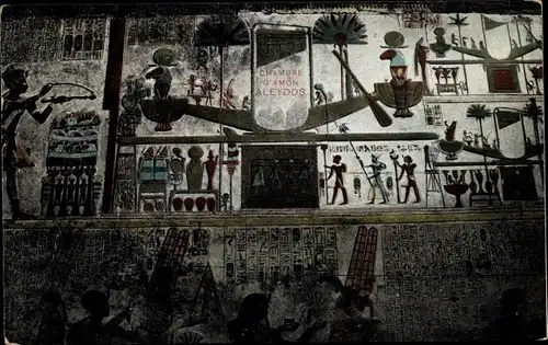 Ak Cairo Kairo Ägypten, Pyramide, Innenansicht