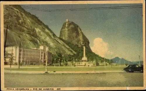 Ak Rio de Janeiro Brasilien, Praia Vermelha